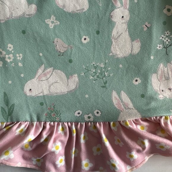 Grumpy Princess Originals Boutique Dress Girls 10/12 Bunny Rabbit Ruffle - Picture 5 of 7